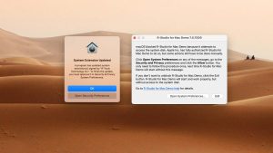 r-studio for macos allow system extension