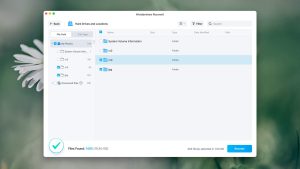 wondershare recoverit select files for recovery macos