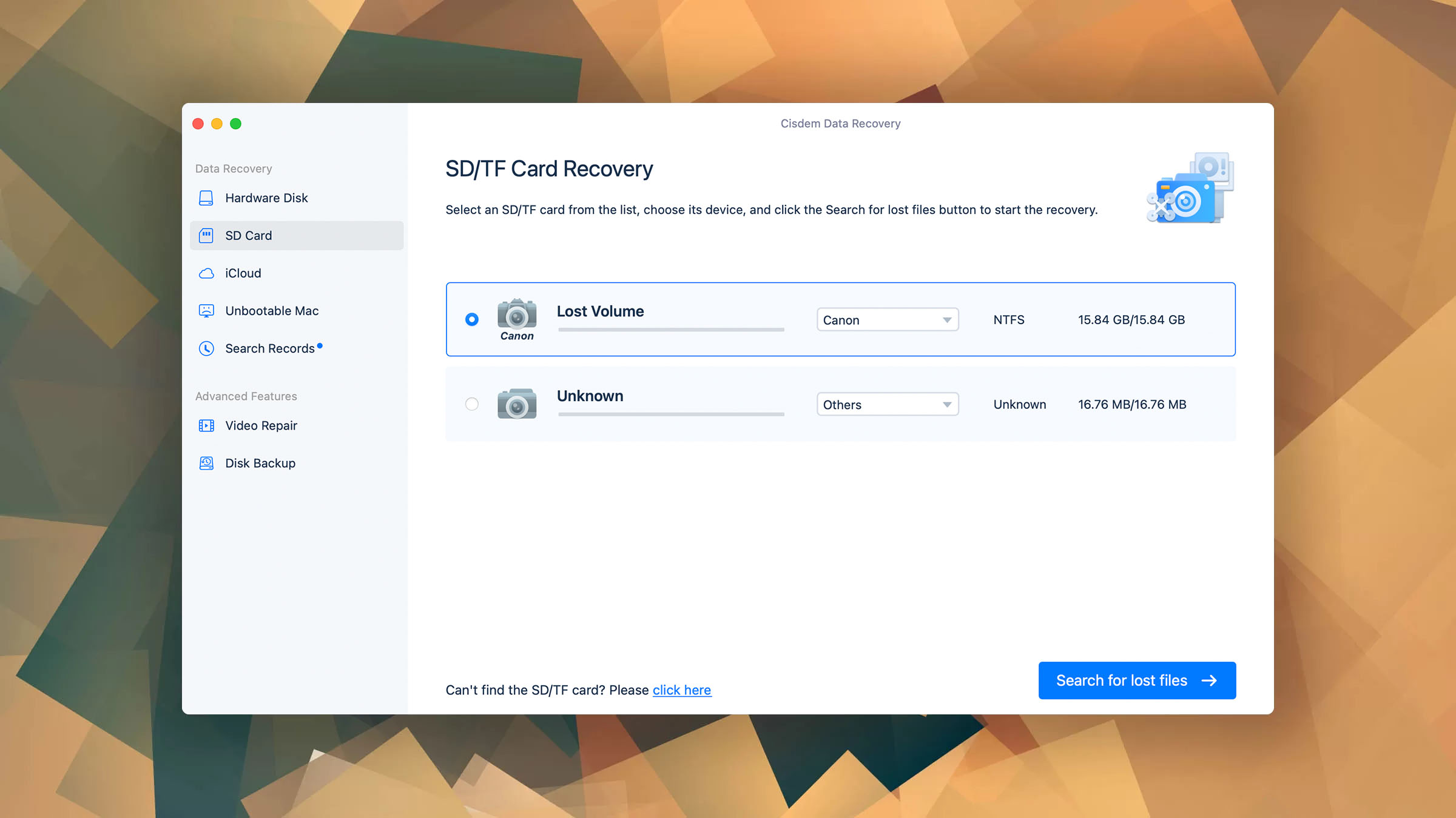 cisdem data recovery sd card recovery