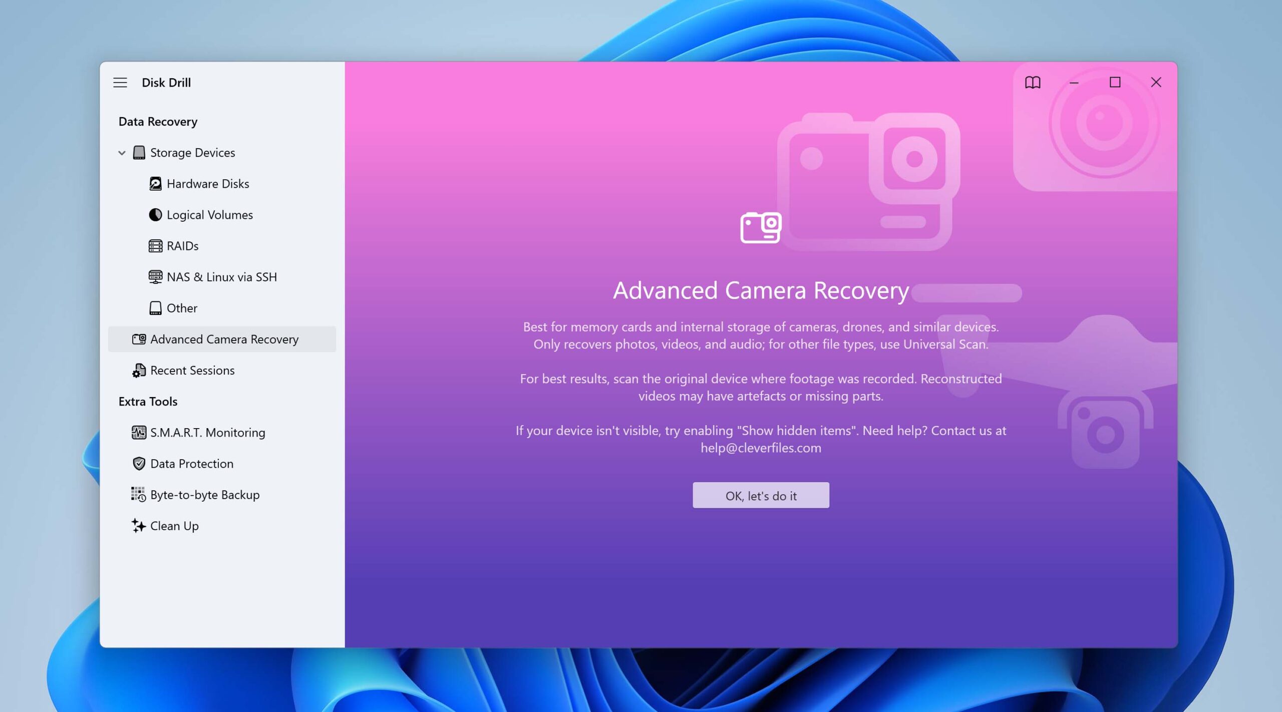 Advanced Camera Recovery in Disk Drill 6