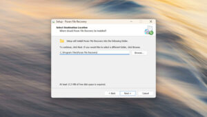 Puran File Recovery install location